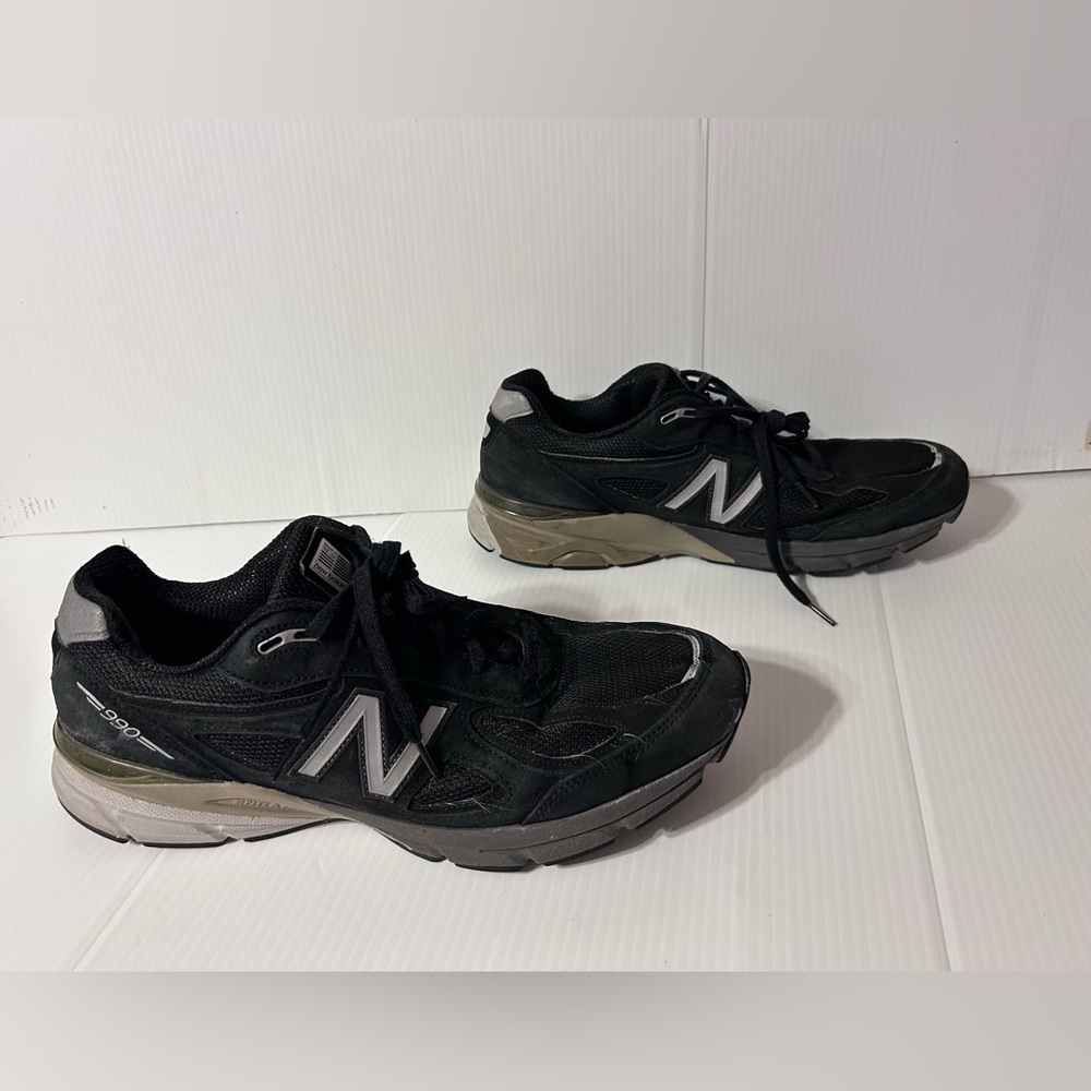New Balance 990V4 black/gray M990BK4 running sneakers shoe men 13 US/ 47.5 EU